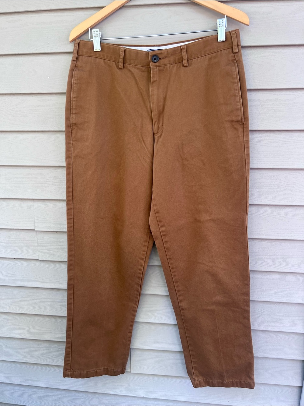 Men's Lands' End Traditional Fit No Iron Chino Pants - 33 x 29